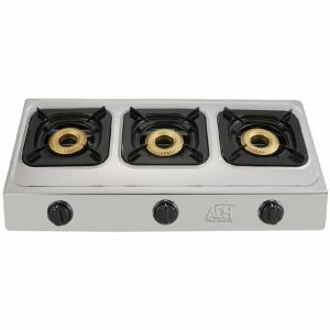 ADH 3 Gas Burner Stainless Steel Table Top