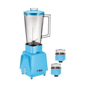 Electro Master EM-BL-1071 1.0L Jar Blender & 2 Grinders - Blue