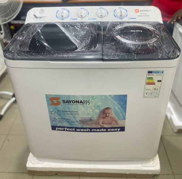 Sayona 10kg Washing Machine Twin Tub