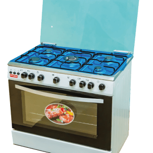 Florsa Full Gas Cooker With 5 Burners,Gas Oven ,90cmx60cm