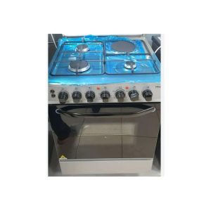 Hisense 3gas 1Electric 60cmx60Cm FreeStanding Cooker Stainless Steel